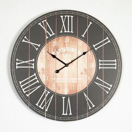 Reloj de pared 1x AA Ø 58,2 cm negro/blanco