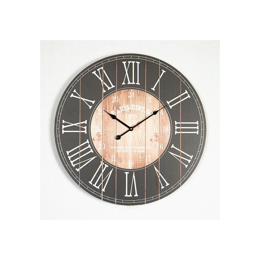 Reloj de pared 1x AA Ø 58,2 cm negro/blanco