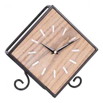Reloj de pared 1xAA 21,5x22 cm beige/negro