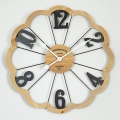 Reloj de pared 1xAA diá. 60 cm beige/negro