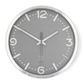 Reloj de pared diámetro 30,5 cm 1xAA cromo mate/gris
