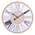 Reloj de pared Ø 50 cm, 1 pila AA, blanco/beige