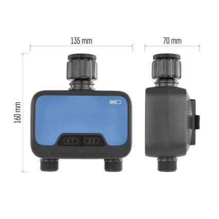 Reloj de riego GoSmart con 2 salidas