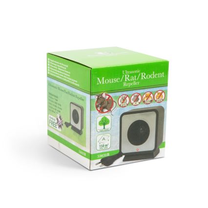 Repelente ultrasónico para roedores 1 W / 230 V, negro