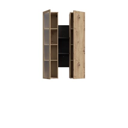 Repisa de pared INAR roble/negro