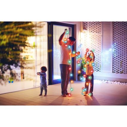 LED guirnalda navideña para exterior 40xLED/15m IP44 multicolor