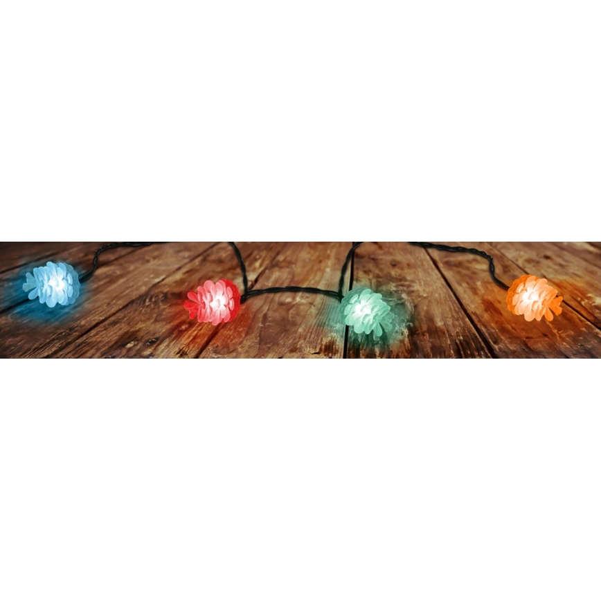LED guirnalda navideña para exterior 40xLED/15m IP44 multicolor