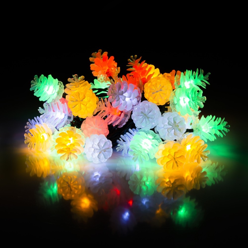 Guirnalda LED para exterior 80 LEDs/25 m IP44 multicolor