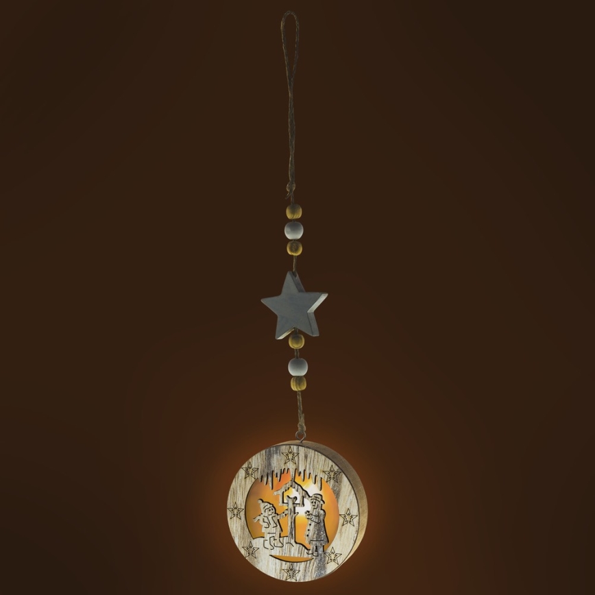 Decoración navideña LED/2xCR2032 blanco cálido