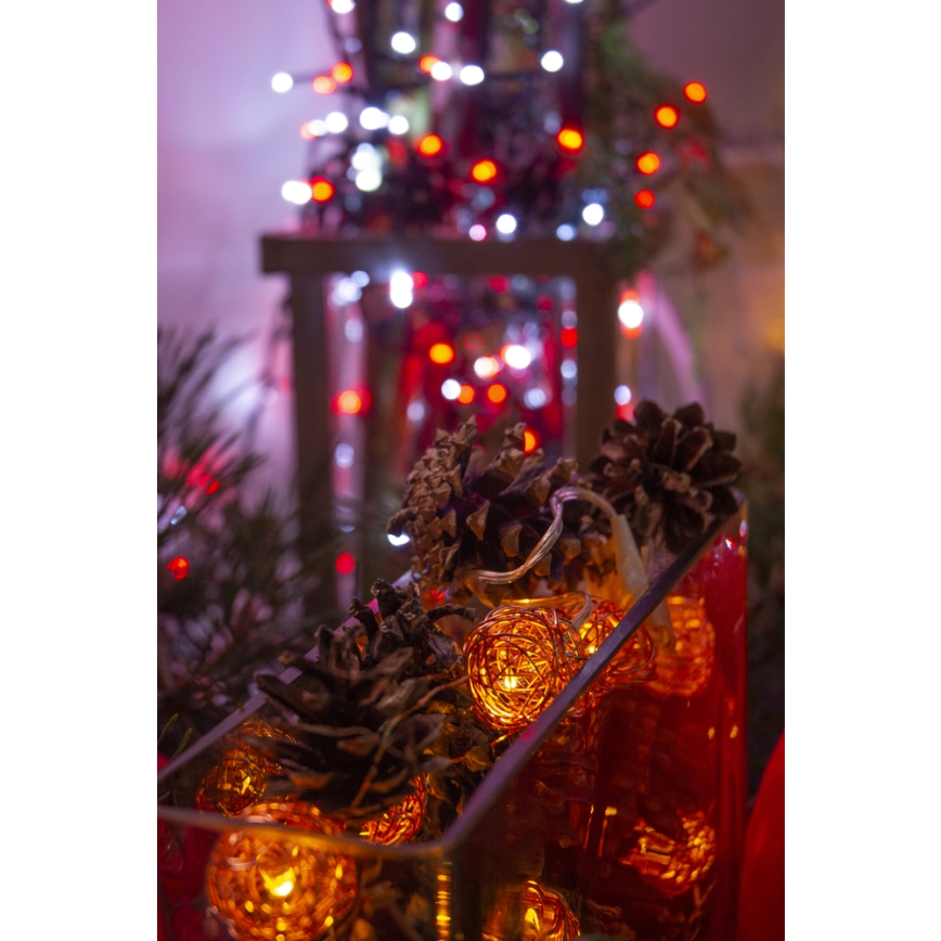 Guirnalda decorativa LED 10xLED/2xAA blanco cálido