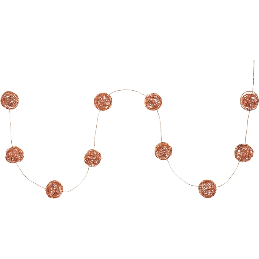 Guirnalda decorativa LED 10xLED/2xAA blanco cálido