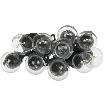 Guirnalda decorativa LED para exterior GIRLANDA G45 10xE27/230V 8m IP44 blanco cálido