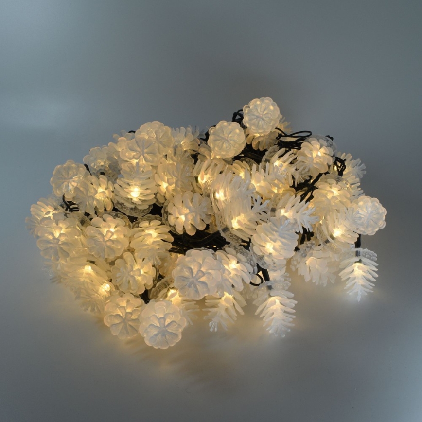Guirnalda LED para exterior 80 LED/25 m IP44 blanco cálido