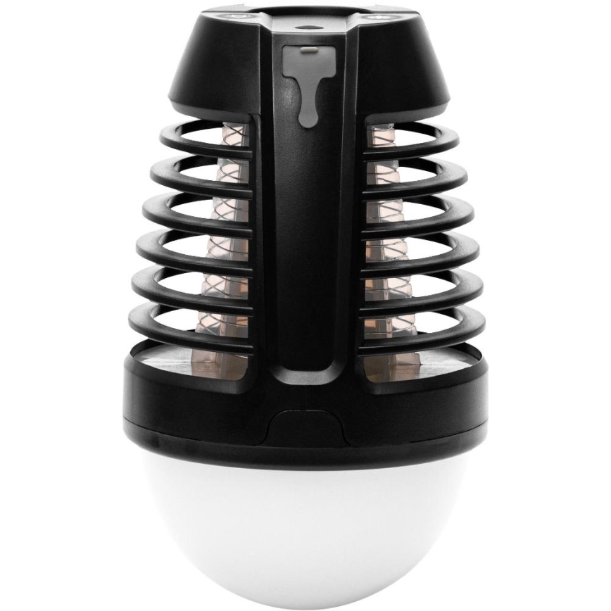Retlux - Lámpara LED portátil recargable con atrapador de insectos LED/5W/1800 mAh IP44 negra