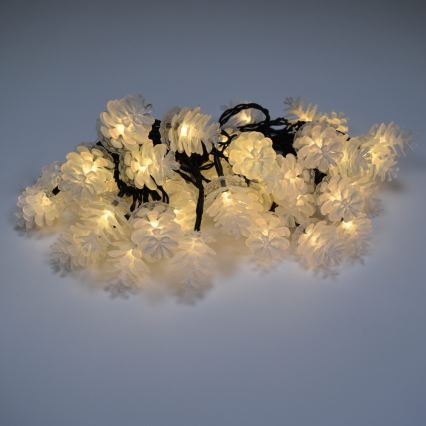 Cadena navideña LED para exterior 40xLED/15m IP44 blanco cálido