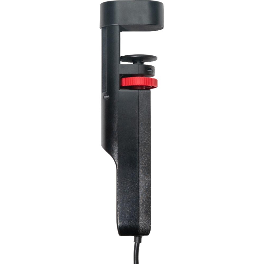 Regleta con abrazadera para mesa, 3 enchufes Tipo E + 2xUSB-A + 1xUSB-C 1,5 m negra