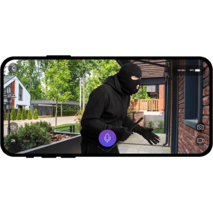 Vídeo timbre con sensor de movimiento 5MPx 1440p 5200 mAh Wi-Fi IP65 antracita