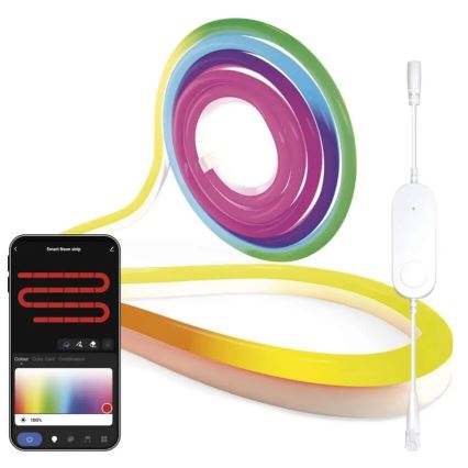 RGBIC Cinta LED regulable GoSmart LED/33W/230V 5 m Wi-Fi Tuya
