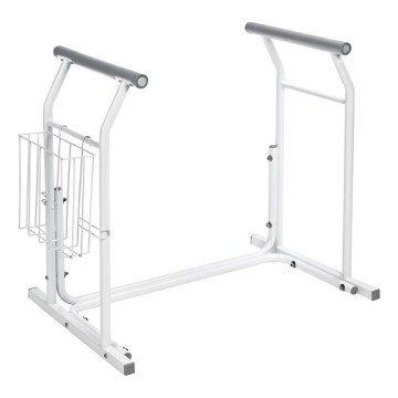 Ridder - Barras de apoyo móviles para WC 66x71,5 cm blancas