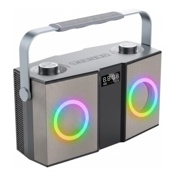 Roadstar DJ-390BT - Altavoz inalámbrico con micrófono, 480 W y batería de 4000 mAh