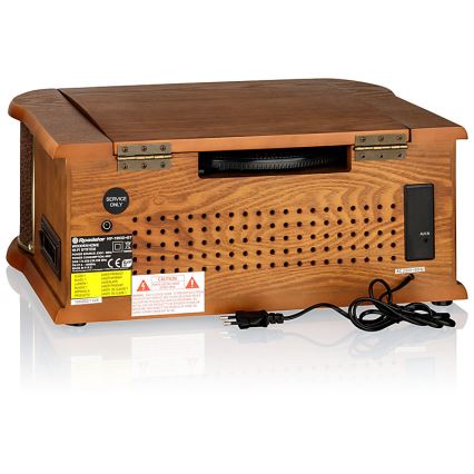 Roadstar HIF-1993D+BT- Hi-Fi con DAB/DAB+, giradiscos, CD y reproductor de casetes 80W/230V + mando a distancia