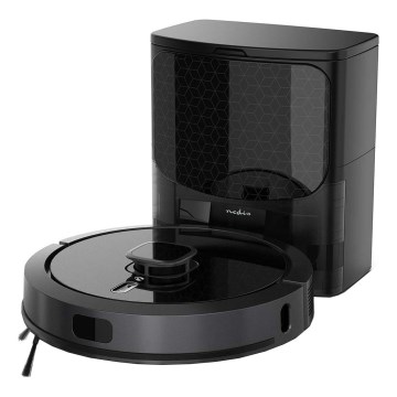 Robot aspirador inteligente con fregona SmartLife 5200 mAh Wi-Fi Tuya negro + control remoto
