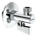 Roca A525168200 - Válvula de ángulo AQUA, cromo brillante