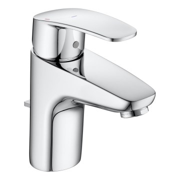 Roca A5A3098C00 - Grifo para lavabo + válvula de desagüe MONODIN 15,3 cm, acabado en cromo brillante