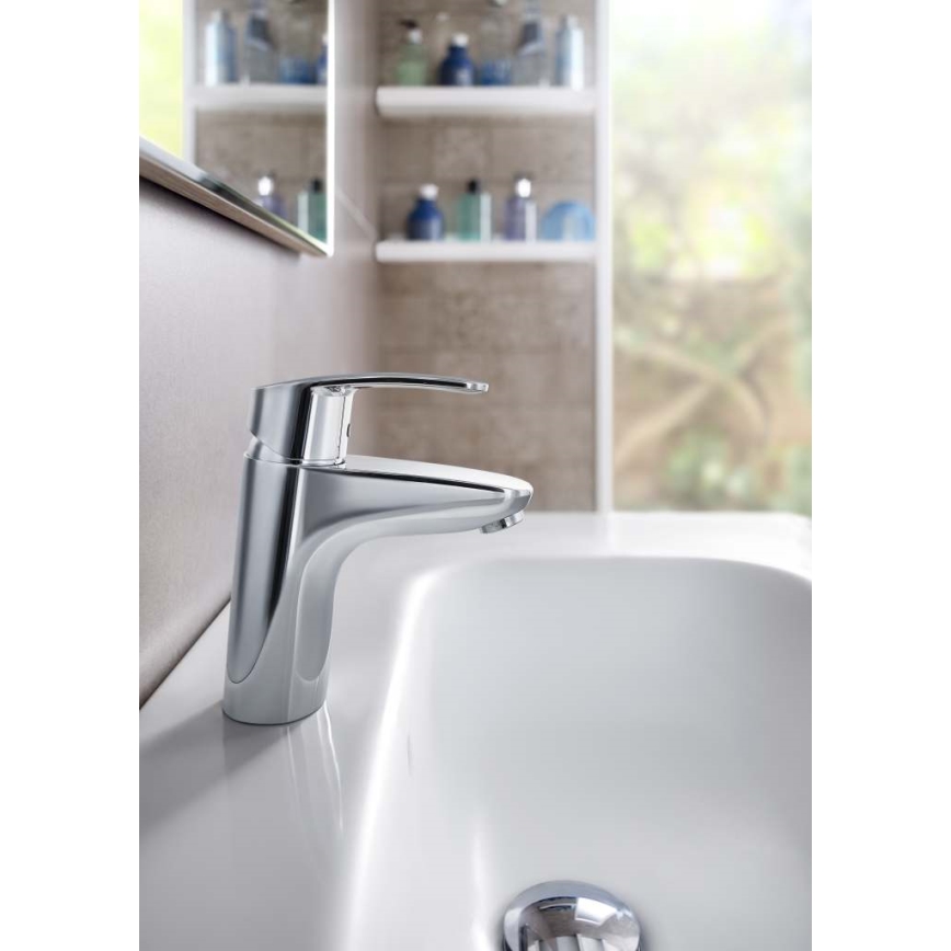 Roca A5A3298C00 - Grifo monomando para lavabo MONODIN 15,3 cm cromo brillante