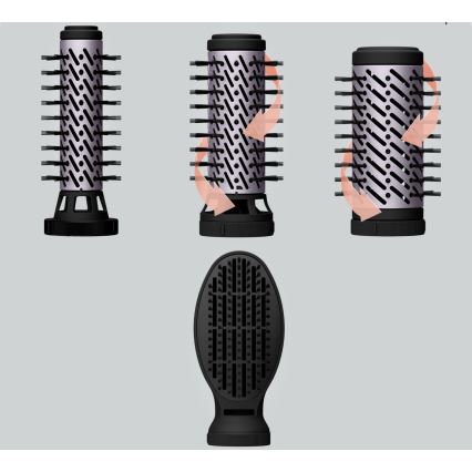 Rowenta - Cepillo secador BRUSH ACTIV 1000W/230V negro