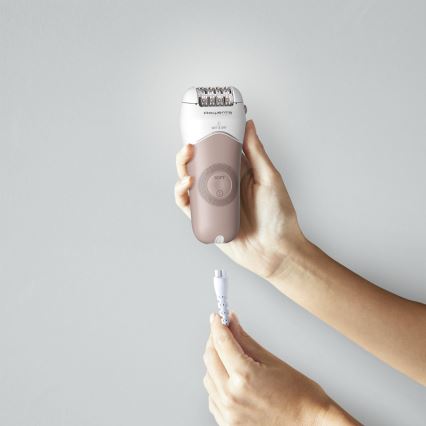 Rowenta - Depiladora WET&DRY 4,5W/5V 600 mAh beige/dorada