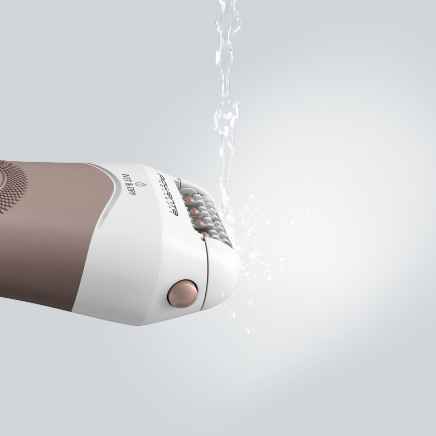 Rowenta - Depiladora WET&DRY 4,5W/5V 600 mAh beige/dorada