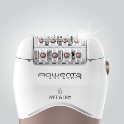 Rowenta - Depiladora WET&DRY 4,5W/5V 600 mAh beige/dorada