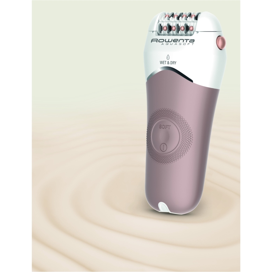 Rowenta - Depiladora WET&DRY 4,5W/5V 600 mAh beige/dorada