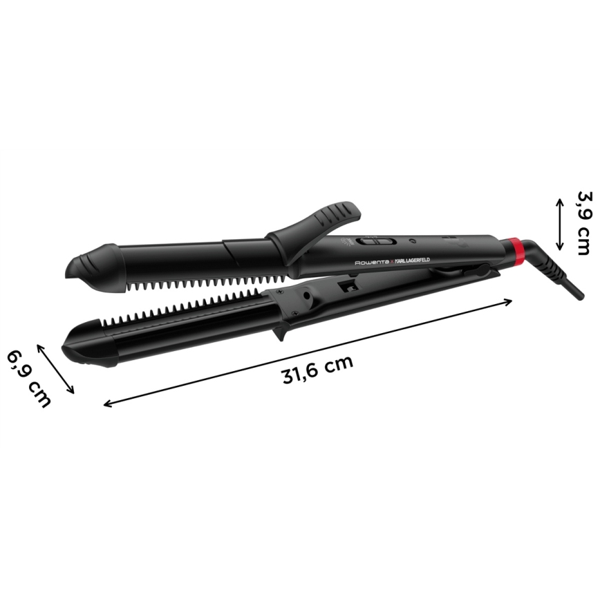 Rowenta - Rizador de cabello KARL LAGERFELD FASHION STYLIST 66W/230V