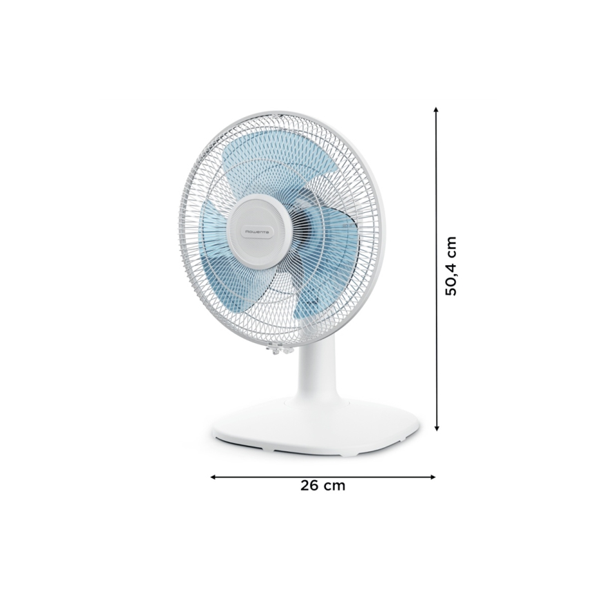 Rowenta - Ventilador de mesa ESSENTIAL 28W/230V Ø 25 cm blanco