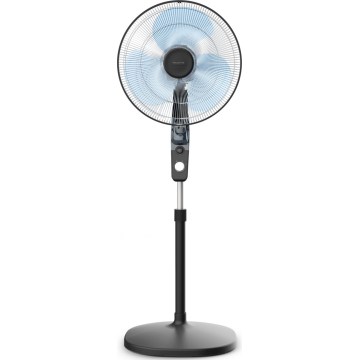 Rowenta - Ventilador de pie con repelente contra mosquitos ESSENTIAL+ 60 W/230 V 130 cm negro