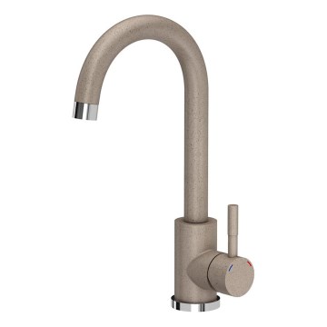 Samona - Grifo para fregadero 32 cm, granito/beige