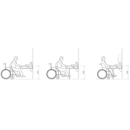 Sapho - Asidero de apoyo HELP PROGRAM 80x82 cm blanco