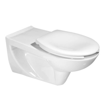Sapho - Asiento de inodoro para personas con discapacidad blanco/duroplástico