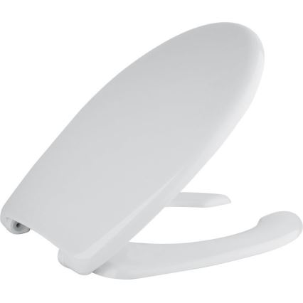 Sapho - Asiento de inodoro para personas con discapacidad blanco/duroplástico