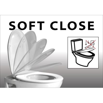 Sapho - Asiento de inodoro SoftClose EDITA blanco