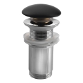 Sapho - Desagüe de lavabo Ø 7 cm negro mate/cromo brillante