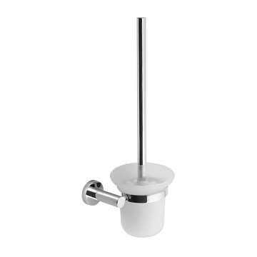 Sapho - Escobilla de pared para WC X-ROUND cristal mate/cromo brillante