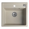 Sapho - Fregadero de cocina 53x50 cm granito/beige