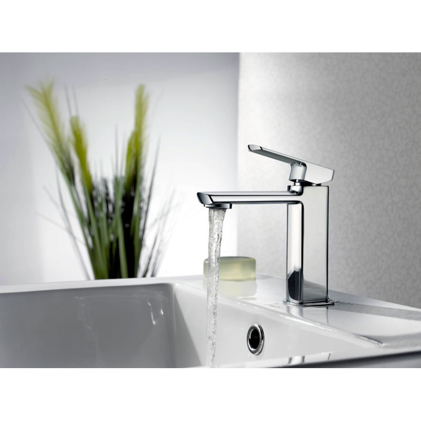 Sapho - Grifo de lavabo MIXONA 14,8 cm, cromo brillante