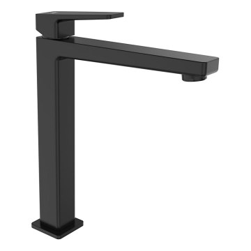 Sapho - Grifo de lavabo TURSI 28 cm negro mate