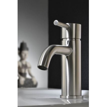 Sapho - Grifo para lavabo MINIMAL 15,8 cm acero inoxidable