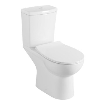 Sapho - Inodoro combinado con rociador bidé, desagüe posterior, cerámica/blanco