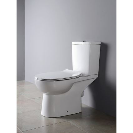 Sapho - Inodoro combinado con salida posterior, cerámica/blanco
